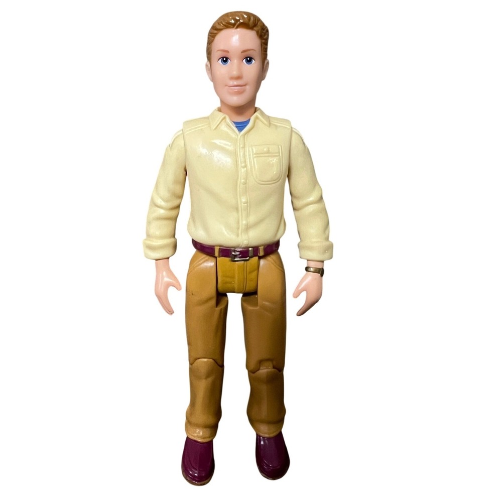 2006‎ Mattel Loving Family Dad Figure Yellow Shirt Tan Pants Dollhouse  Toy